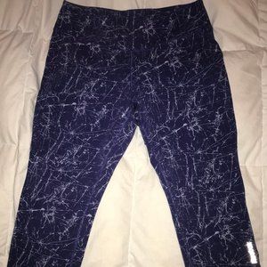 Reebok purple active cropped leggings